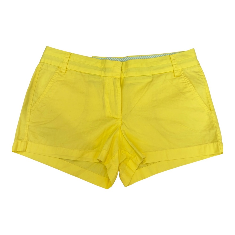 J.Crew Womens Chino Broken-In Buttery Twill City Fit Shorts Yellow Size 10 3in